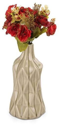 Glossy Ceramic Flower Vase for Home Decor