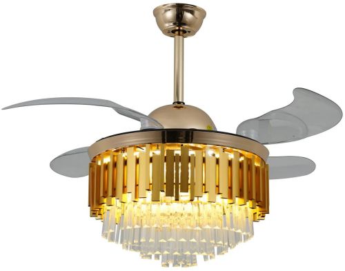 Modern Chandelier Fan with LED Light and Blades