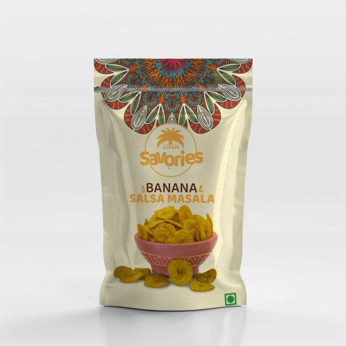 Crunchy Spices Banana Chips Salsa Masala, Color : Yellow