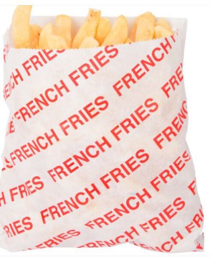Grease-Resistant Paper Grease Proof Printed French Fry Bag