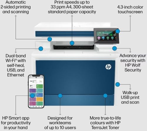 HP Color Laserjet Pro Mfp 4303fdw Printer