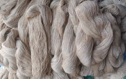Single Twist Hand Spun Eri Silk Yarn, Color : Natural