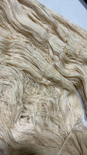 Double Twist Plain Silk Blended Yarn, Color : Natural Colour