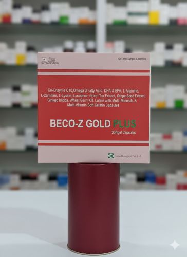 Beco-z-gold Plus Softgel Capsules, Medicine Type : Allopathic