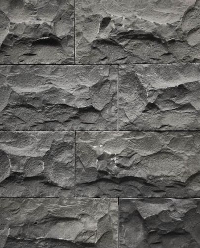 Bush Hammered Basalt Cladding Stone, Color : Black