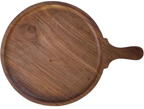 Wood Pizza Plate, Color : Brown