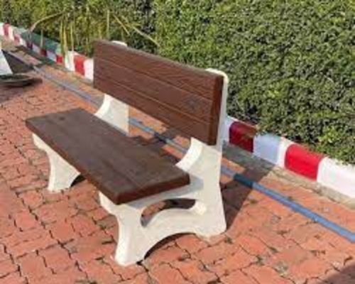 Polished RCC Concrete Benches without Arm Rest for Sitting