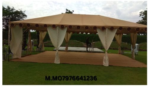 Cotton Raj Tents, For Party, Picnic, Wedding, Pattern : Plain