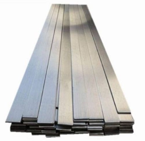 10mm Mild Steel Flat Bar, Color : Silver for Construction