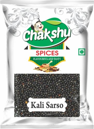 Organic Chakshu Black Mustard Seeds Pouch, Packaging Size : 100gm