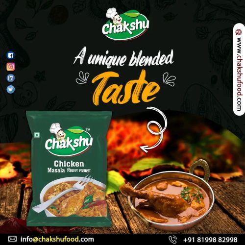 Chicken Masala Pouch, Brand Name : Chakshu, Form : Powder