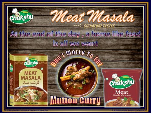 Meat Masala Pouch, Brand Name : Chakshu, Form : Powder