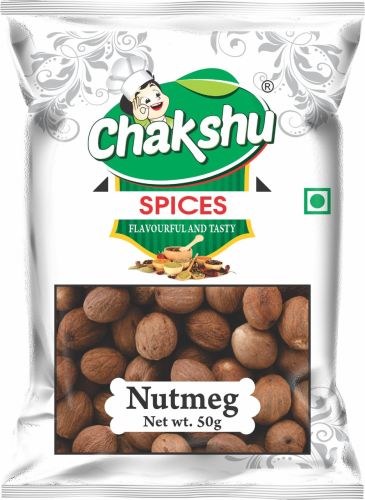 Chakshu Organic Nutmeg Pouch, Packaging Size : 50gm for Cooking