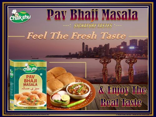 Blended Pav Bhaji Masala Box, Brand Name : Chakshu, Form : Powder