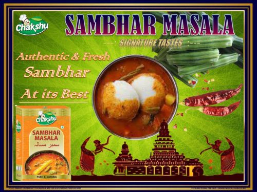 Blended Sambhar Masala Box, Brand Name : Chakshu, Form : Powder