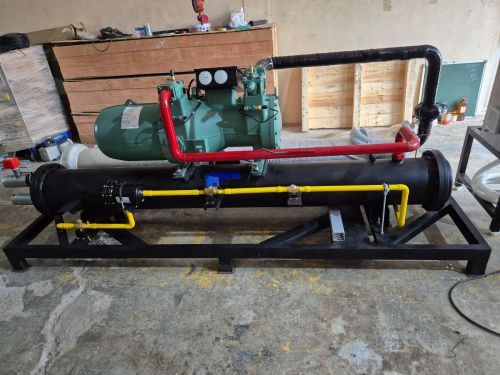 Mild Steel 60 TR Water Cooled Scroll Chiller, Compressor Type : Screw