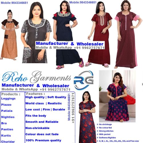 Reho Cotton Nighties Casual Wear