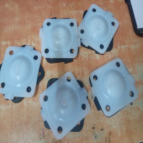 PTFE Lined Diaphragm Valves, Color : White 100-150mm