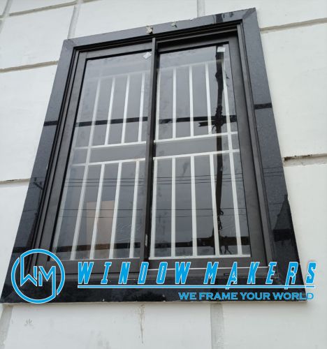 Plain Polished Aluminium Window, Color : Blue
