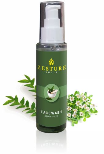 Liquid Zesture India Neem Facewash, Color : Green