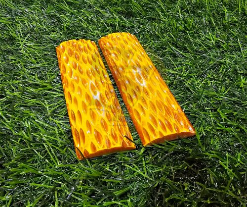 S.f International Dyed Jigged Yellow Bone Scales, Shape : Radius