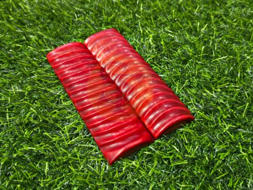 Bone S.f International Dyed Red Impala Jigged Scales, Shape : Radius