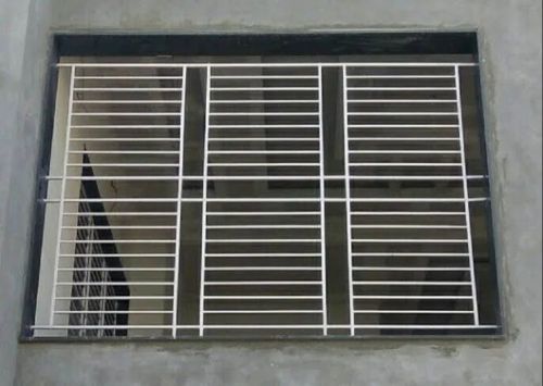 Galvanized Steel Window Grills, Color : White