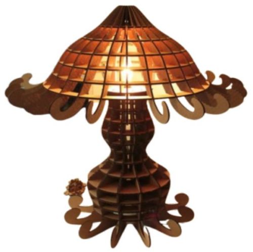 Plastic Laser Cut LED Lamp, Color : Brown for Decorative Lighting