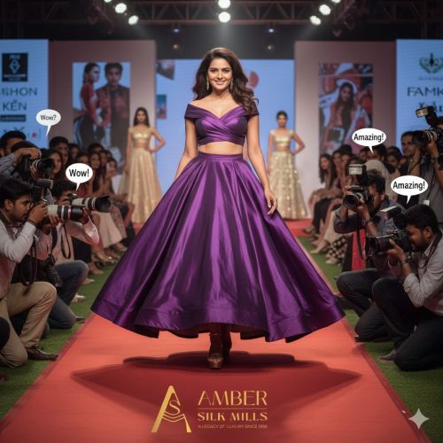 Plain Premium Jimmy Chu Fabric., Brand Name : Amber Silk Mills