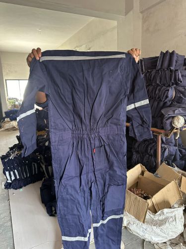 Plain Cotton Boiler Suit, Color : Blue, Gender : Male