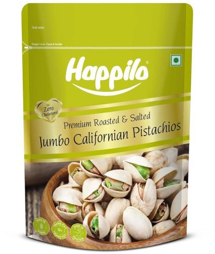 Happilo Roasted Salted Pistachios, Weight : 200g for Snacking