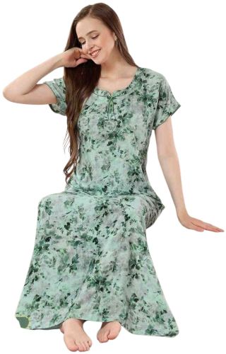 Ladies Alpine Nighty, Color : Multicolor, Pattern : Printed