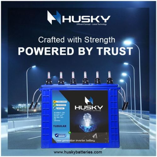 Inverter Batteries, Brand Name : Husky For Industrial Use, Home Use