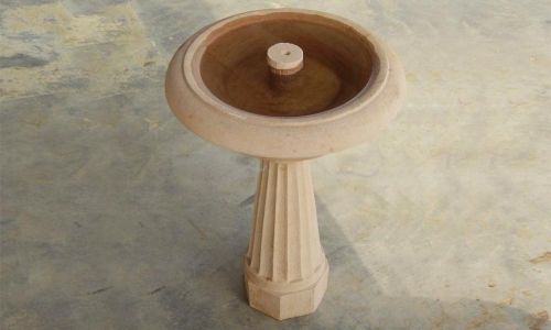 Stone Pedestal Bird Bath, Brand Name : Amber