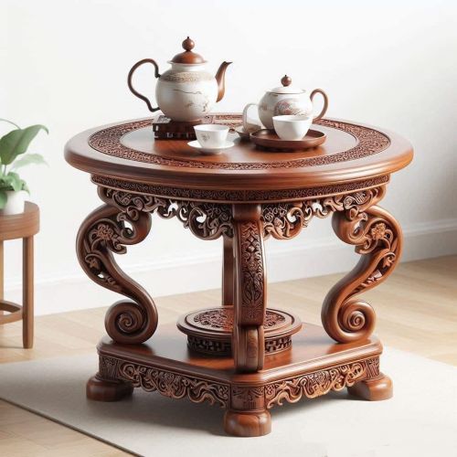 Wood Tea Table, Brand Name : Amber