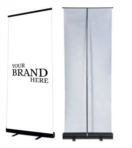 Plastic Roll-up Standees 6X3 Feet, Frame Material : MS Metal