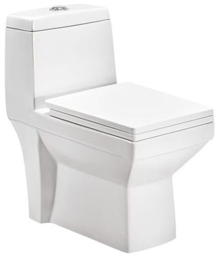Polished Ceramic cs2107 Western Commode, Color : White