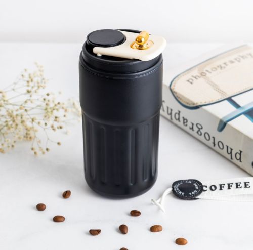 Plain Polished Stainless Steel Coffee Tumbler