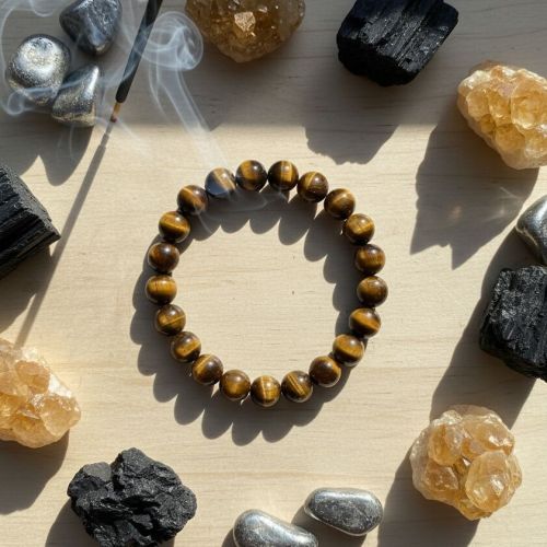 Wholesale Natural Brown Tiger’S Eye Beaded Bracelet |