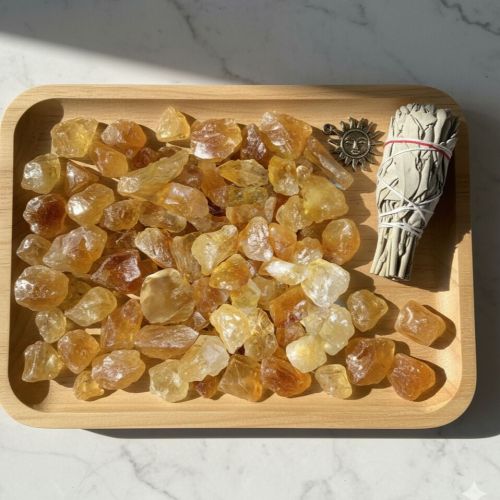 Wholesale Natural Rough Citrine Stone Chunks | Raw Manifestation Crystal for Abundance, Wealth & Sol