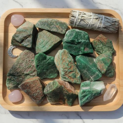 Natural Chunks Raw Crystal Rough Green Aventurine Stone