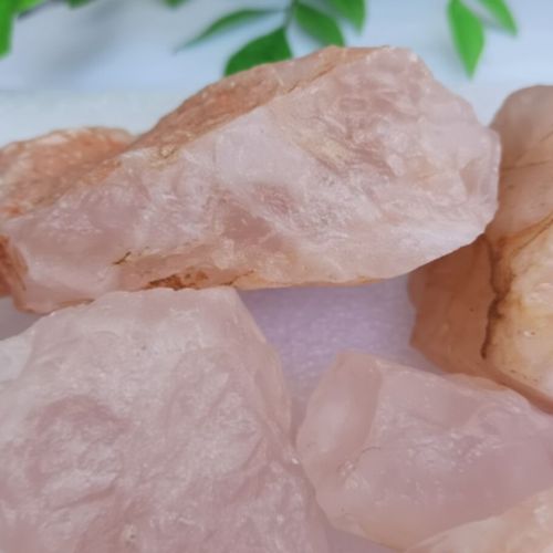 Natural Rough Rose Quartz Stone Chunks Raw Crystal