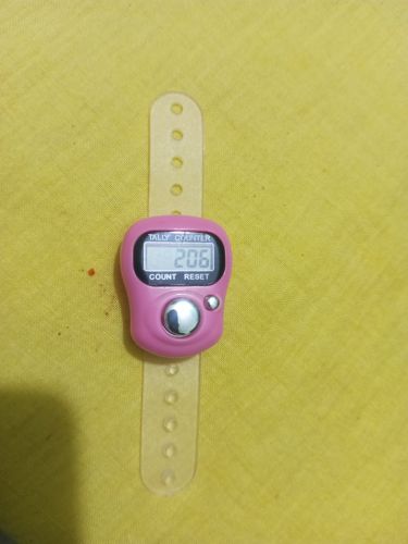 Manual Battery Operated Plastic Tally Counter, Color : Pink