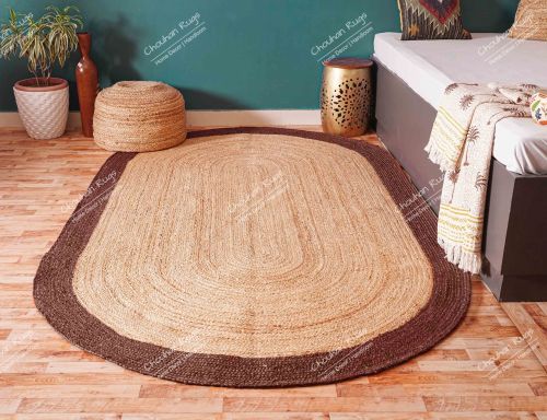 Jute Braided Eco Rugs, Color : Natural Shade for Indoor/outdoor