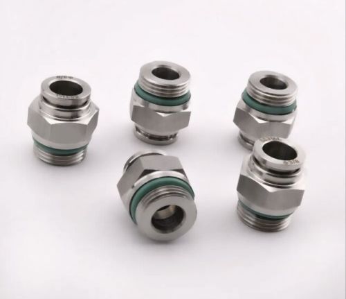 Stainless Steel Push In Male Parallel Connector