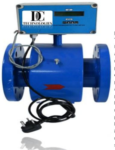 Electric Chrome Finish Electromagnetic Flow Meter, Color : Grey Blue