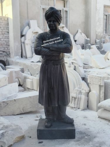 Black Marble Swami Vivekanand Statue, Packaging Type : Cardboard Box