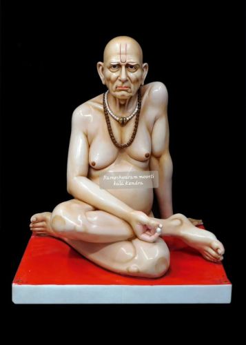 Polished Marble Swami Samarth Ji Statue, Color : Multicolor