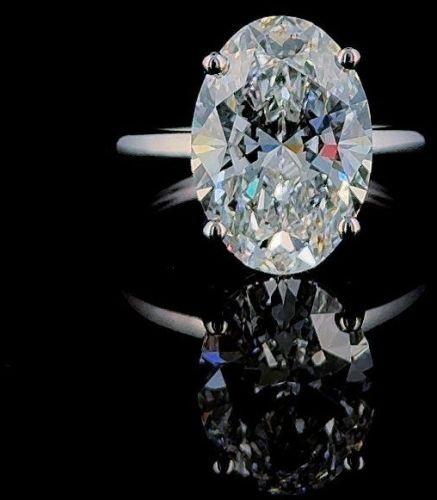 Polished Diamond Solitaire Ring