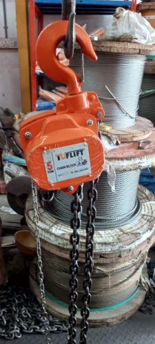 Polished MS Gr.80 Chain Pulley Block, Color : Black, Orange